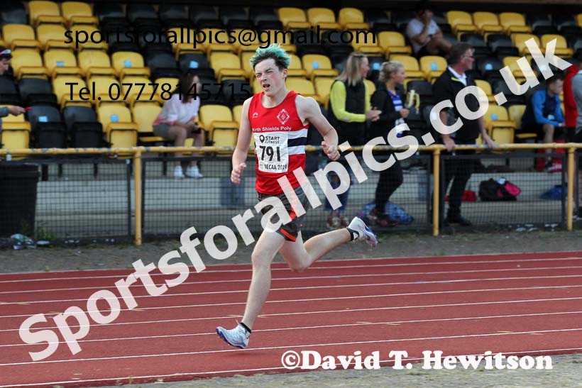 1500 metres, 2021 North East Grand Prix 5, Monkton, Wednesday, July 21st. Photo: David T. Hewitson/Sports for All Pics